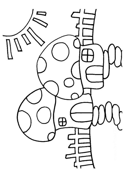 Free Printable Mushroom Coloring Pages, Mushroom Coloring Pictures for